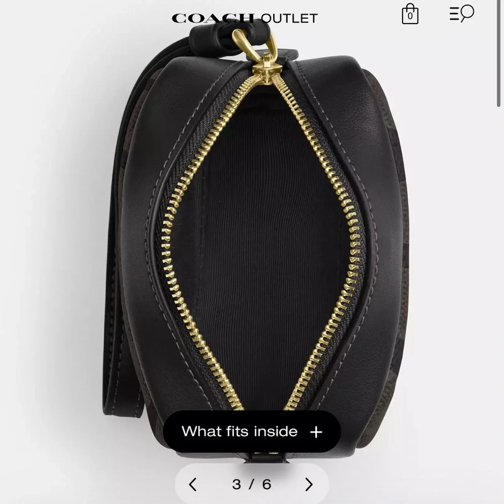 Coach Black and Brown Wristlet - Picture 2 of 13